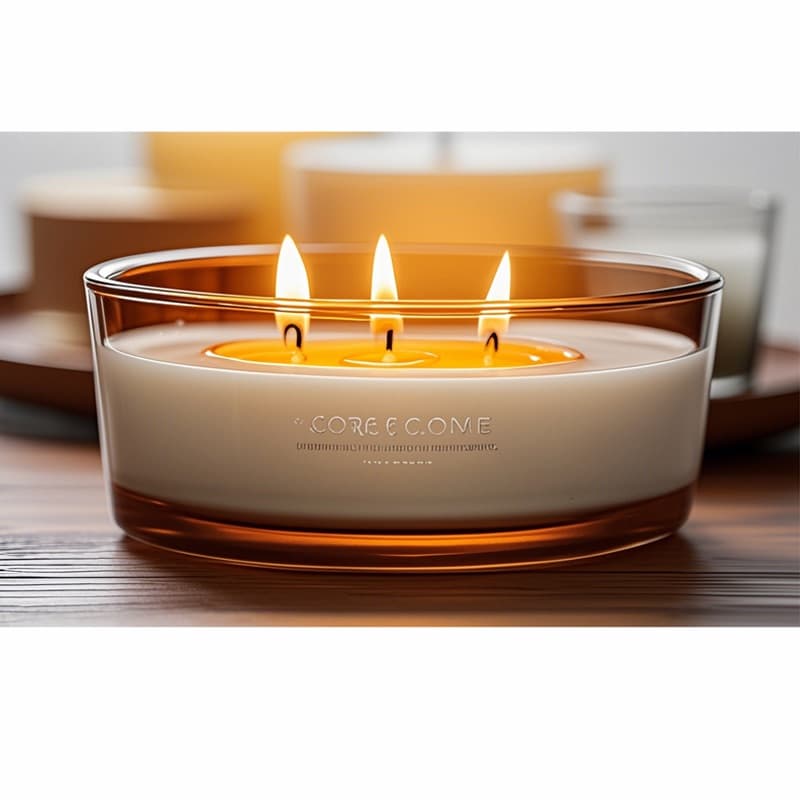 Iridescent Extra-Large Clear Candle Jar with Lid